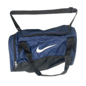 Nike Duffel Bag Gym Bag Navy Blue and Black Athletic Bag Soccer Basketball
